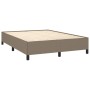 Cama box spring con colchón tela gris taupe 140x190 cm de , Camas y somieres - Ref: Foro24-3127801, Precio: 516,11 €, Descuen...