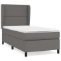 Cama box spring con colchón cuero sintético gris 90x200 cm de , Camas y somieres - Ref: Foro24-3128953, Precio: 350,10 €, Des...