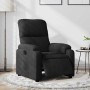 Sillón reclinable eléctrico tela de microfibra negro en Sillones | Comprar online en Foru.es
