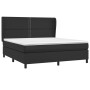 Cama box spring con colchón cuero sintético negro 180x200 cm de , Camas y somieres - Ref: Foro24-3128985, Precio: 611,51 €, D...