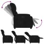 Sillón reclinable eléctrico tela de microfibra negro en Sillones | Comprar online en Foru.es