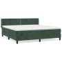 Cama box spring con colchón terciopelo verde oscuro 180x200 cm de , Camas y somieres - Ref: Foro24-3130916, Precio: 536,33 €,...