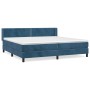 Cama box spring con colchón terciopelo azul oscuro 200x200 cm de , Camas y somieres - Ref: Foro24-3130923, Precio: 571,54 €, ...