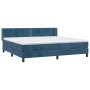 Cama box spring con colchón terciopelo azul oscuro 200x200 cm de , Camas y somieres - Ref: Foro24-3130923, Precio: 571,54 €, ...