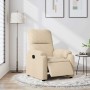 Sillón reclinable eléctrico tela de microfibra color crema en Sillones | Comprar online en Foru.es