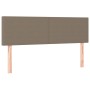 Cama box spring con colchón LED tela gris taupe 140x190 cm de , Camas y somieres - Ref: Foro24-3132993, Precio: 435,91 €, Des...