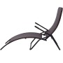 Tumbona plegable de ratán sintético marrón de vidaXL, Tumbonas - Ref: Foro24-42945, Precio: 73,48 €, Descuento: %
