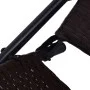 Tumbona plegable de ratán sintético marrón de vidaXL, Tumbonas - Ref: Foro24-42945, Precio: 74,43 €, Descuento: %