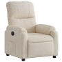Sillón reclinable eléctrico tela de microfibra beige en Sillones | Comprar online en Foru.es