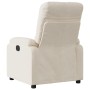 Sillón reclinable eléctrico tela de microfibra beige en Sillones | Comprar online en Foru.es