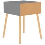 Mesitas de noche 2 uds madera de ingeniería gris 40x40x56 cm de vidaXL, Mesitas de noche - Ref: Foro24-326800, Precio: 96,57 ...