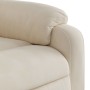 Sillón reclinable eléctrico tela de microfibra beige en Sillones | Comprar online en Foru.es