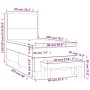 Cama box spring con colchón terciopelo rosa 90x200 cm de , Camas y somieres - Ref: Foro24-3137766, Precio: 337,05 €, Descuent...