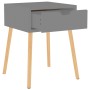 Mesitas de noche 2 uds madera de ingeniería gris 40x40x56 cm de vidaXL, Mesitas de noche - Ref: Foro24-326800, Precio: 96,57 ...