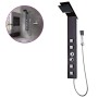 Sistema de panel de ducha vidrio marrón de vidaXL, Boquillas de chorro para bañeras y duchas - Ref: Foro24-142374, Precio: 15...