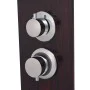 Brown Glass Shower Panel System by vidaXL, Jet nozzles for bathtubs and showers - Ref: Foro24-142374, Price: 147,66 €, Discou...