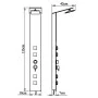 Brown Glass Shower Panel System by vidaXL, Jet nozzles for bathtubs and showers - Ref: Foro24-142374, Price: 147,66 €, Discou...
