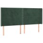 Cama box spring colchón y LED terciopelo verde oscuro 180x200cm de , Camas y somieres - Ref: Foro24-3139520, Precio: 622,74 €...