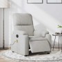 Sillón reclinable masaje eléctrico tela microfibra gris claro en Sillones | Comprar online en Foru.es