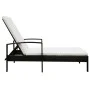 Lounger with brown synthetic rattan cushion by vidaXL, Loungers - Ref: Foro24-42941, Price: 115,13 €, Discount: %