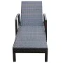 Lounger with brown synthetic rattan cushion by vidaXL, Loungers - Ref: Foro24-42941, Price: 115,13 €, Discount: %