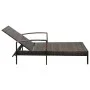 Lounger with brown synthetic rattan cushion by vidaXL, Loungers - Ref: Foro24-42941, Price: 115,13 €, Discount: %
