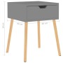 Mesitas de noche 2 uds madera de ingeniería gris 40x40x56 cm de vidaXL, Mesitas de noche - Ref: Foro24-326800, Precio: 96,57 ...