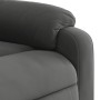 Sillón reclinable masaje eléctrico tela microfibra gris oscuro en Sillones | Comprar online en Foru.es