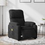 Sillón reclinable de masaje eléctrico tela de microfibra negro en Sillones | Comprar online en Foru.es