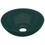 Lavabo de cuarto de baño redondo cerámica verde oscuro de , Lavabos - Ref: Foro24-146981, Precio: 66,67 €, Descuento: %