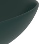 Lavabo de cuarto de baño redondo cerámica verde oscuro de , Lavabos - Ref: Foro24-146981, Precio: 66,67 €, Descuento: %
