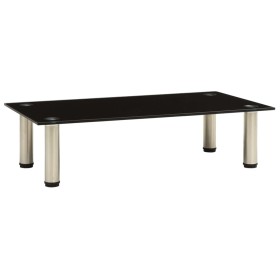 Mueble para TV de vidrio templado negro 60x35x17 cm de , Muebles TV - Ref: Foro24-322761, Precio: 40,45 €, Descuento: %