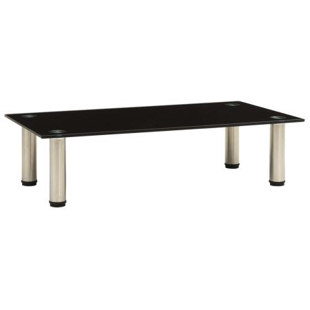 Mueble para TV de vidrio templado negro 60x35x17 cm de , Muebles TV - Ref: Foro24-322761, Precio: 40,45 €, Descuento: %