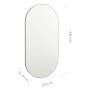 Espejo 40x20 cm vidrio de , Espejos - Ref: Foro24-326081, Precio: 18,68 €, Descuento: %