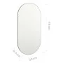 Espejo 40x20 cm vidrio de , Espejos - Ref: Foro24-326081, Precio: 17,00 €, Descuento: %