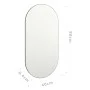 Espejo 80x40 cm vidrio de , Espejos - Ref: Foro24-326083, Precio: 26,05 €, Descuento: %