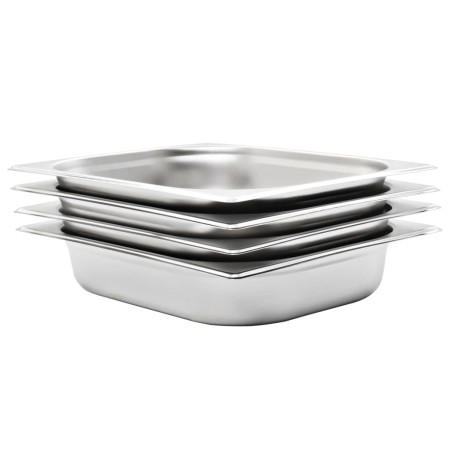 Bandejas Gastronorm 4 unidades GN 1/2 65 mm acero inoxidable de , Cubetas para mesas de vapor - Ref: Foro24-50887, Precio: 41...
