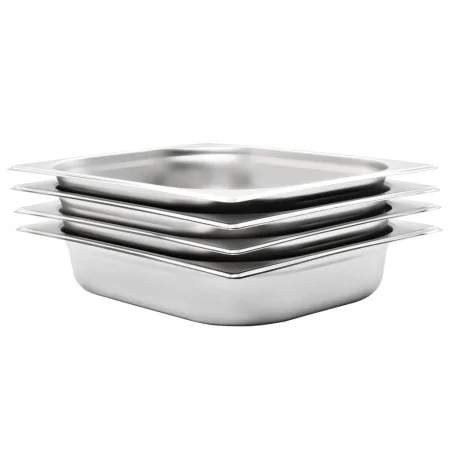 Bandejas Gastronorm 4 unidades GN 1/2 65 mm acero inoxidable de , Cubetas para mesas de vapor - Ref: Foro24-50887, Precio: 34...