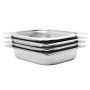 Bandejas Gastronorm 4 unidades GN 1/2 65 mm acero inoxidable de , Cubetas para mesas de vapor - Ref: Foro24-50887, Precio: 41...