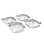 Bandejas Gastronorm 4 unidades GN 1/2 65 mm acero inoxidable de , Cubetas para mesas de vapor - Ref: Foro24-50887, Precio: 41...