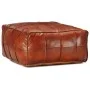 Puf marrón 60x60x30 cm cuero auténtico de cabra de , Otomanas - Ref: Foro24-248132, Precio: 151,00 €, Descuento: %