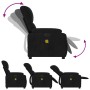 Sillón reclinable de masaje eléctrico tela de microfibra negro en Sillones | Comprar online en Foru.es