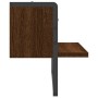 Estante de pared con barra marrón roble 40x25x30 cm de , Estantes y estanterías - Ref: Foro24-836287, Precio: 16,59 €, Descue...