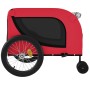 Remolque de bicicleta mascotas hierro tela Oxford rojo negro de , Cochecitos para mascotas - Ref: Foro24-94027, Precio: 92,37...