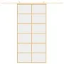 Golden sliding door made of transparent ESG glass and aluminum by , Doors for the home - Ref: Foro24-155168, Price: 173,95 €,...