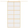 Puerta corredera dorada de vidrio ESG transparente y aluminio de , Puertas para el hogar - Ref: Foro24-155168, Precio: 176,76...