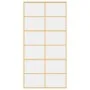 Golden sliding door made of transparent ESG glass and aluminum by , Doors for the home - Ref: Foro24-155168, Price: 173,95 €,...