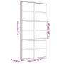 Puerta corredera dorada de vidrio ESG transparente y aluminio de , Puertas para el hogar - Ref: Foro24-155168, Precio: 176,76...