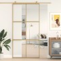 Puerta corredera dorada de vidrio ESG transparente y aluminio de , Puertas para el hogar - Ref: Foro24-155156, Precio: 173,05...