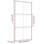 Puerta corredera dorada de vidrio ESG transparente y aluminio de , Puertas para el hogar - Ref: Foro24-155156, Precio: 173,05...